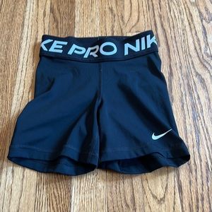 Nike pro xxs shorts